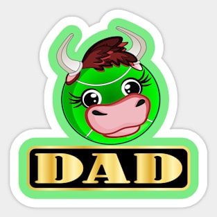 Dad Taurus Birthday Sticker